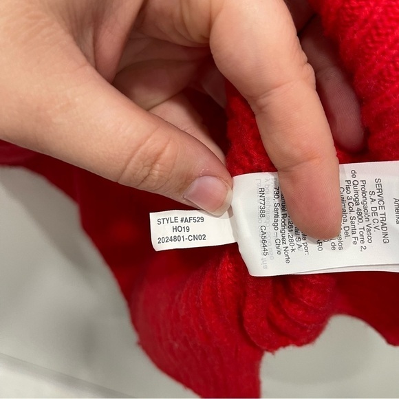 Madewell Calloway Boatneck Pullover Sweater Buttons Red Wool Blend Small - Picture 9 of 10